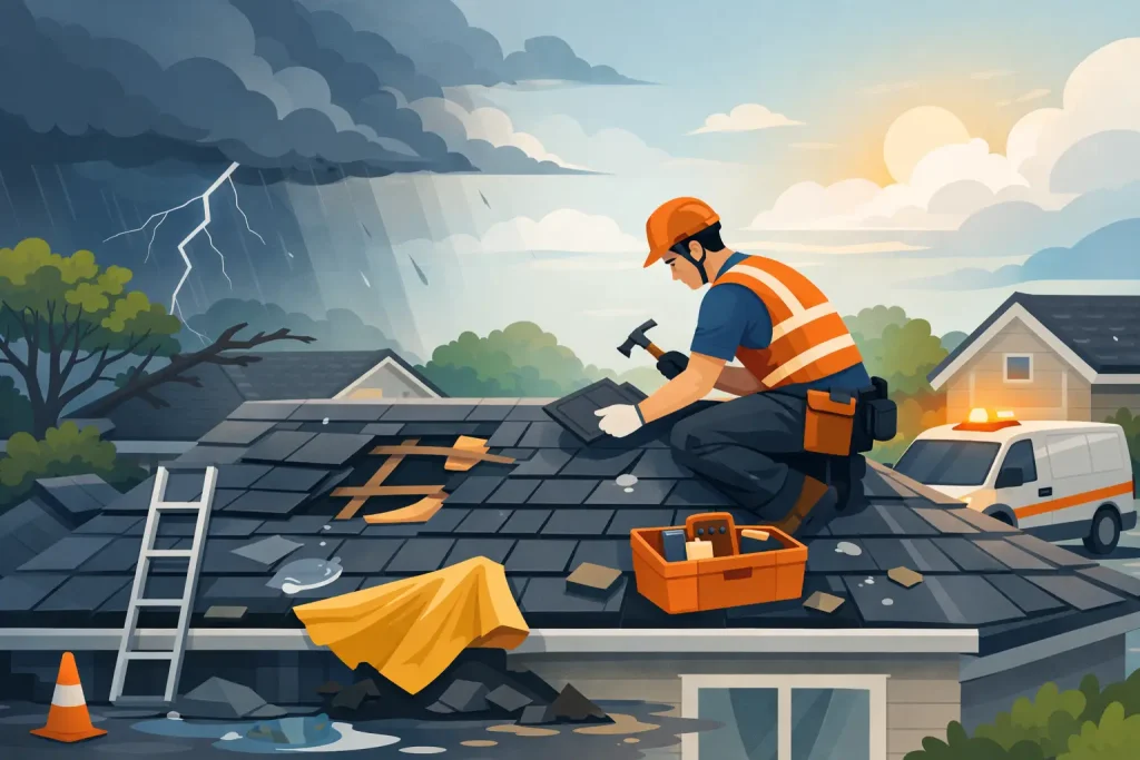 Emergency Roof Repair After a Storm: What to Do