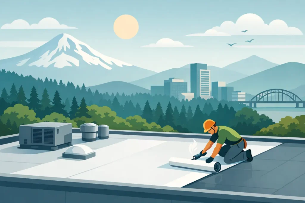Single Ply Roofing Benefits for Oregon Buildings